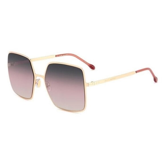 New ISABEL MARANT Gold Square IM 0102/S 0AWFF Sunglasses Women - Picture 1 of 4